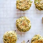 baked falafel with zucchini and mint