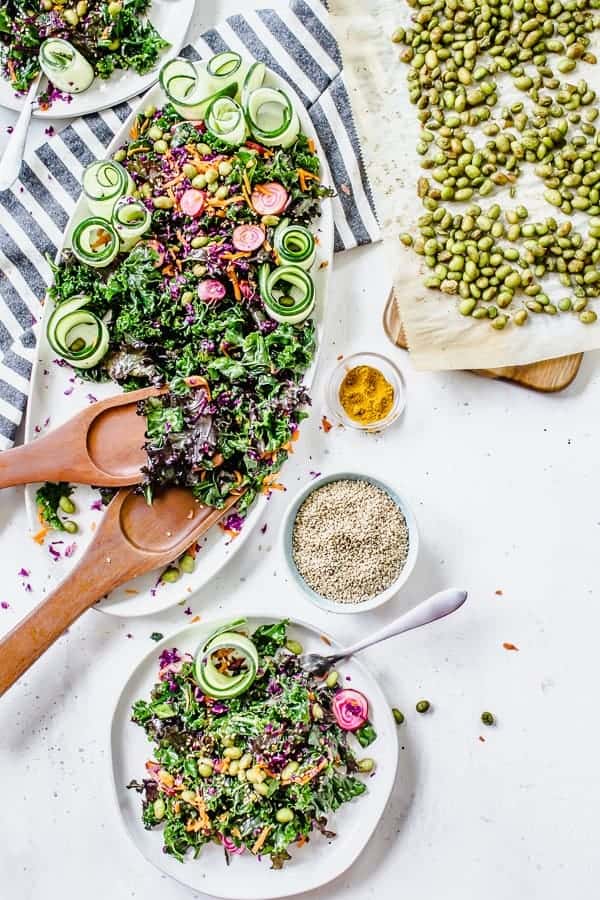 curried kale salad
