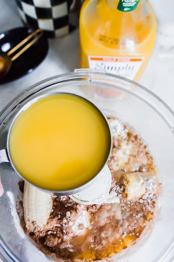 orange chocolate silver dollar pancakes