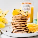 orange chocolate silver dollar pancakes