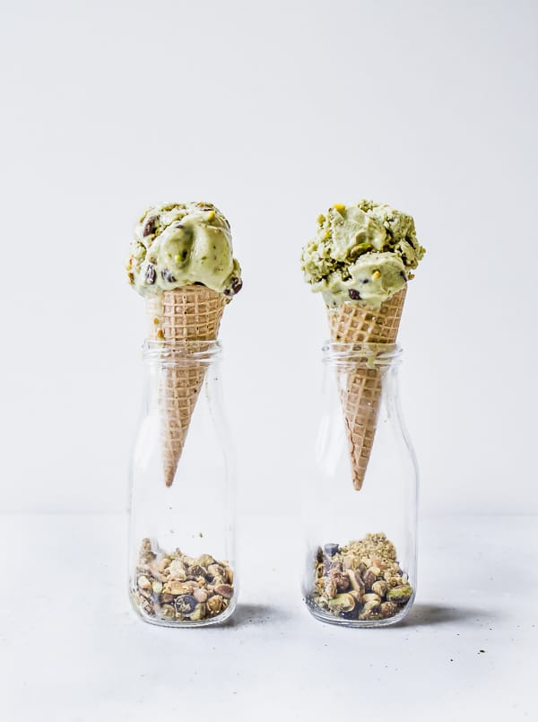 Vegan Matcha Pistachio Chocolate Chip Ice Cream