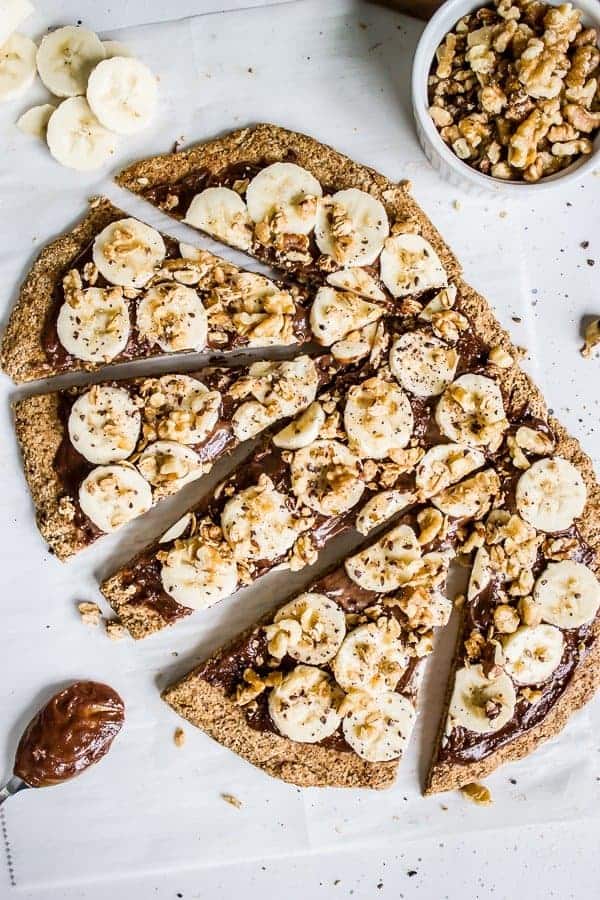 banana bread breakfast pizza