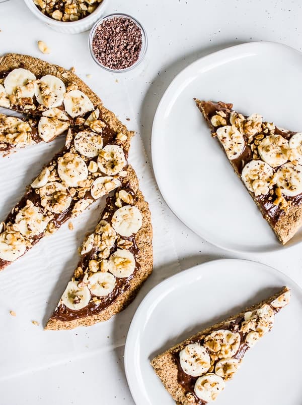 banana bread breakfast pizza