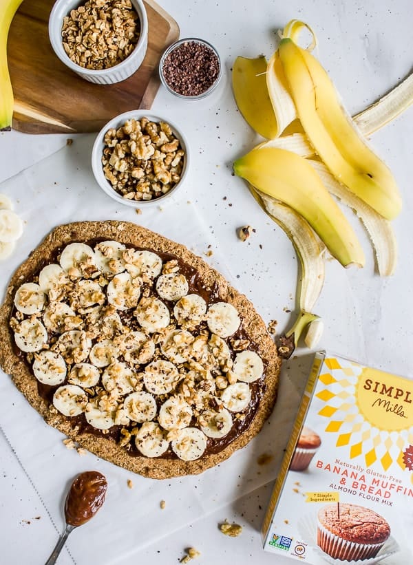 banana bread breakfast pizza