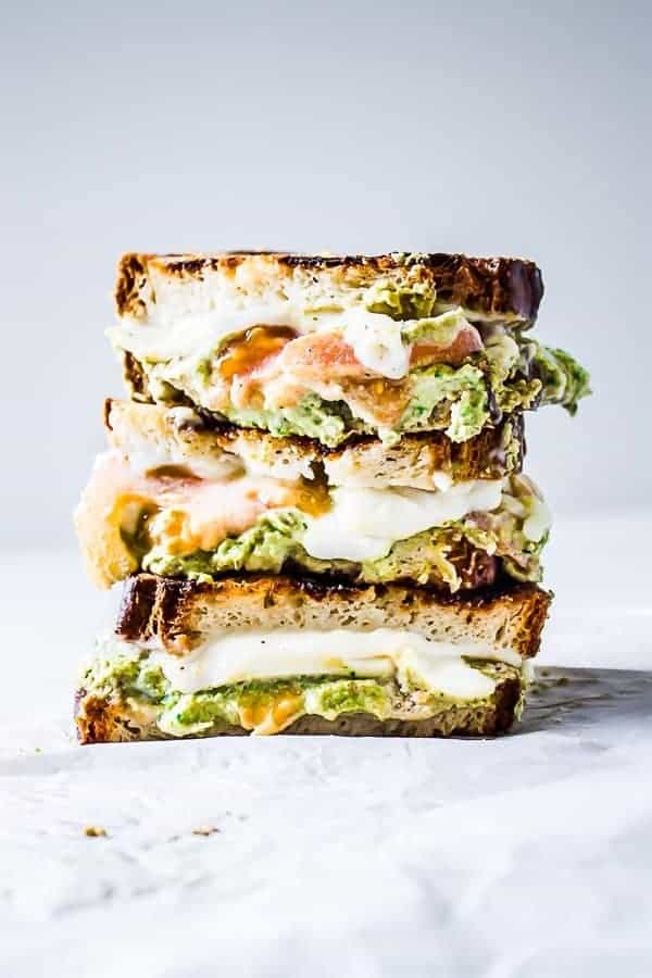 pesto grilled cheese