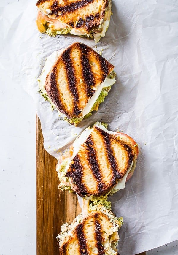 pesto grilled cheese