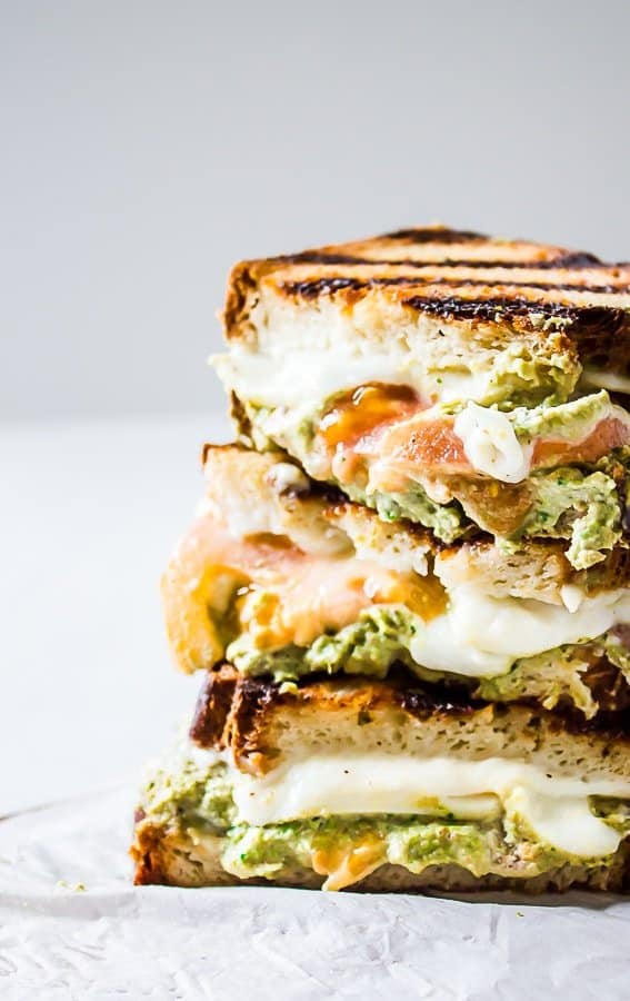 pesto grilled cheese