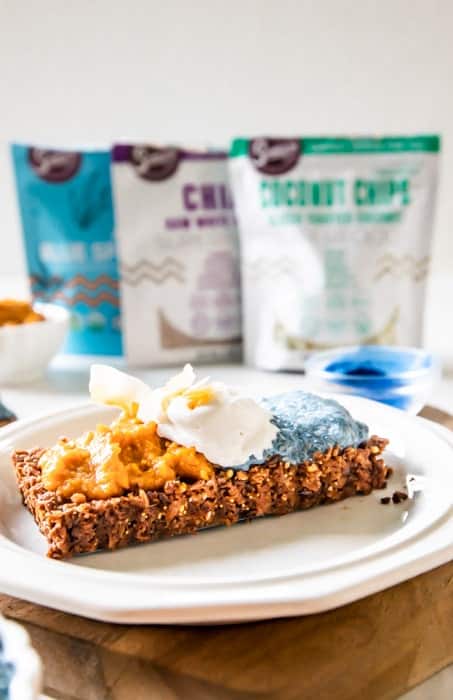 Pumpkin and Chia Pudding Granola Tarts