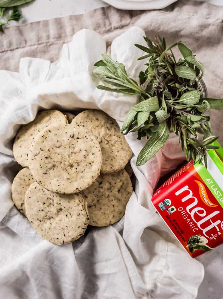 savory herb shortbread biscuits