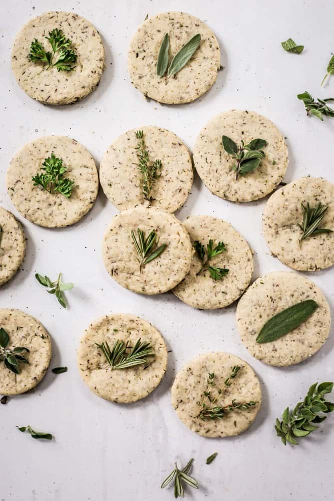Savory Shortbread Herb Biscuits