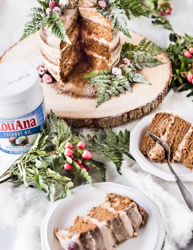 Gingerbread Cake with Cinnamon Frosting