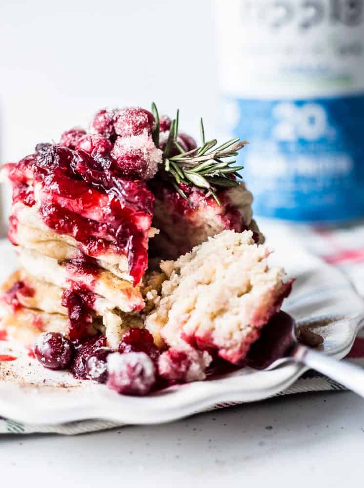Holiday Nog Protein Pancakes