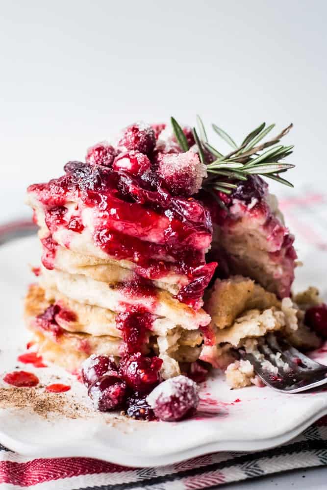 Holiday Nog Protein Pancakes