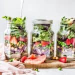 Spring Detox Salad Mason Jars