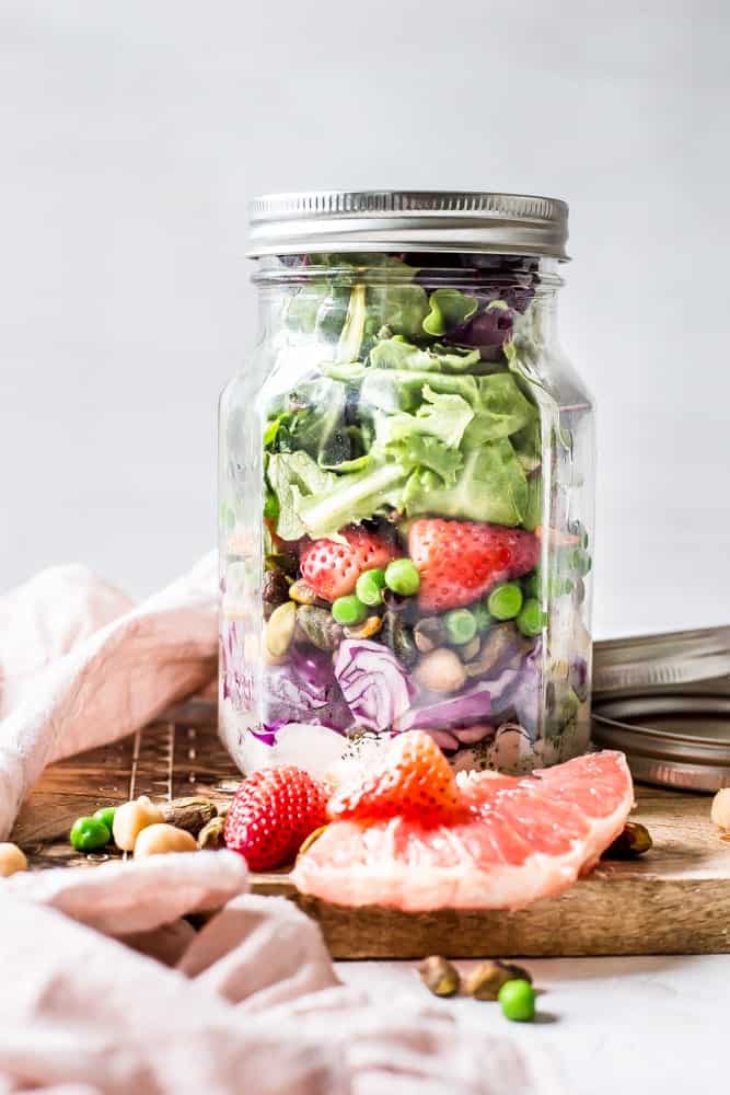 Spring Detox Salad Mason Jars