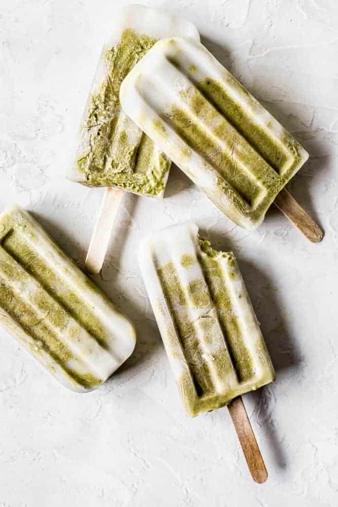 Avocado Banana Matcha Creamsicles