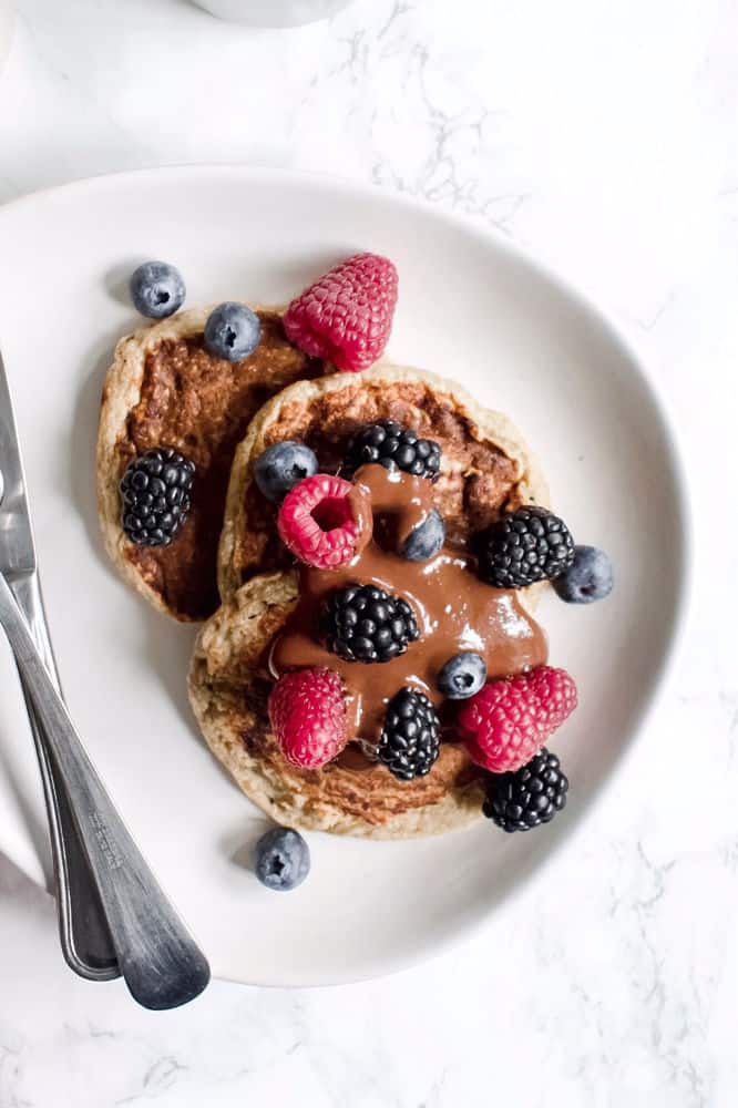 Chocolate Peanut Butter Pancakes