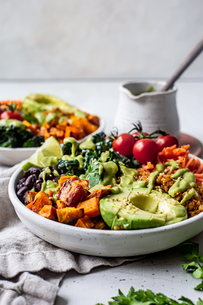 cauliflower rice bowls