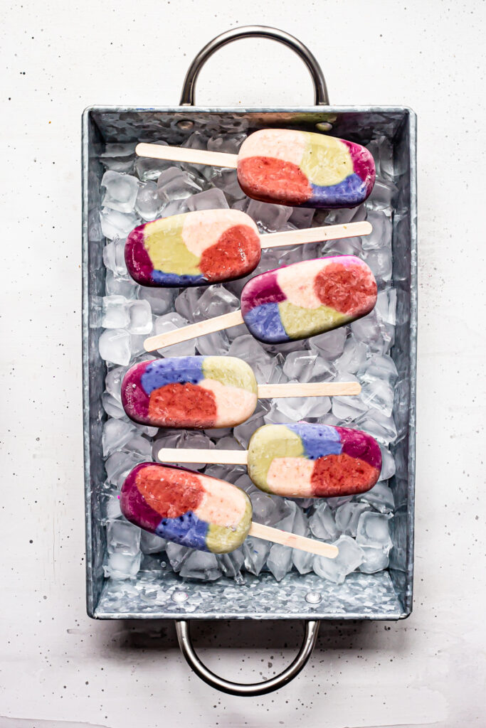 homemade frozen yogurt pops