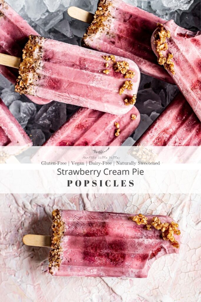 strawberry cream pie popsicles