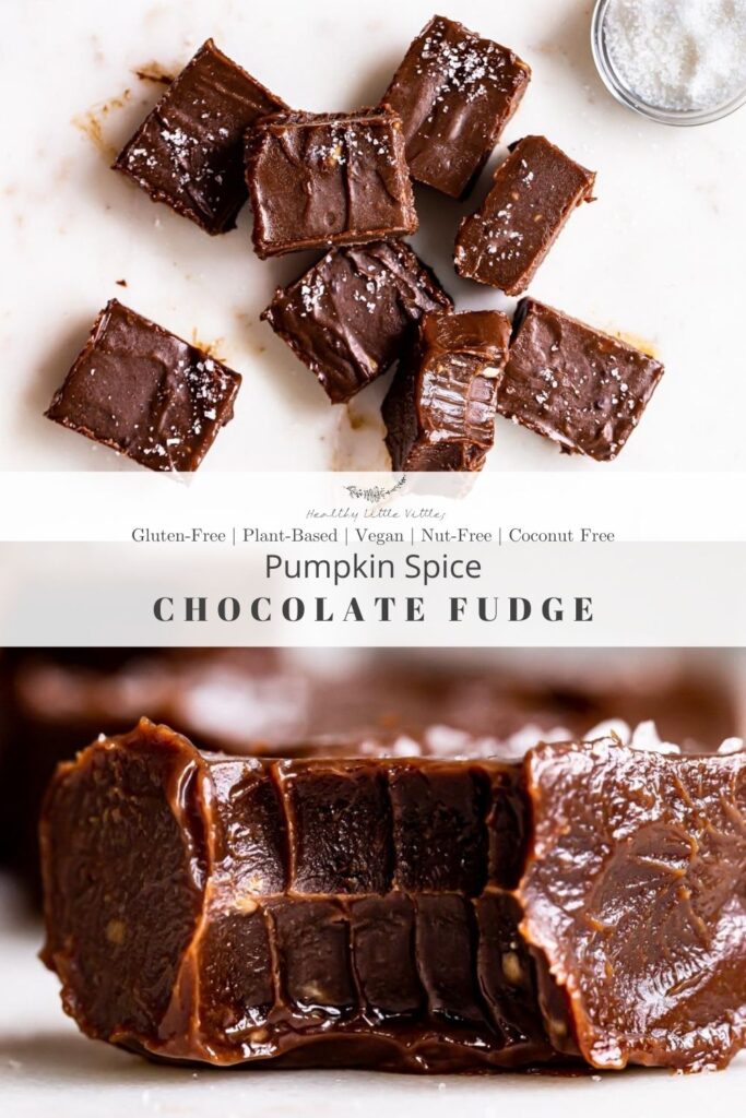 pumpkin spice chocolate fudge