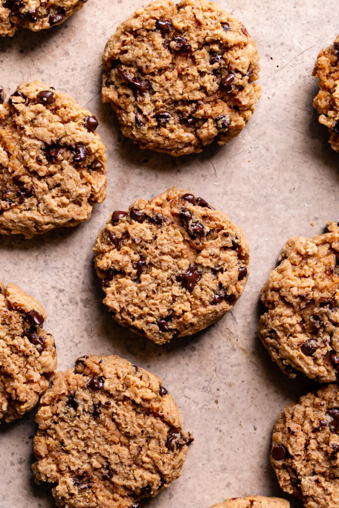 Quinoa Chocolate Chip Cookies fresh out of the oven