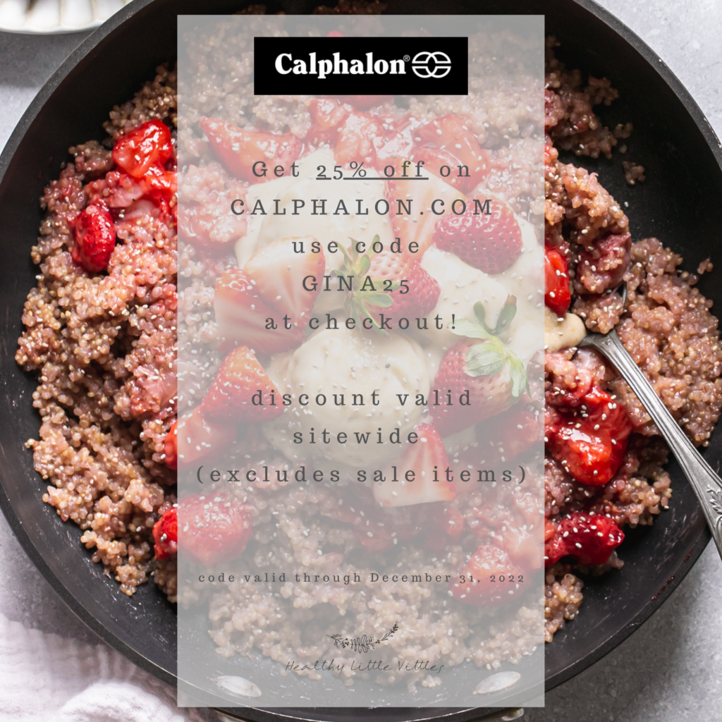 use discount code GINA for 25% off at Calphalon.com