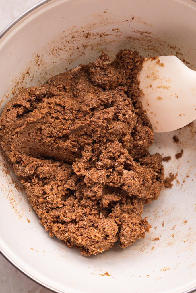 cookie dough mixed together in a bowl
