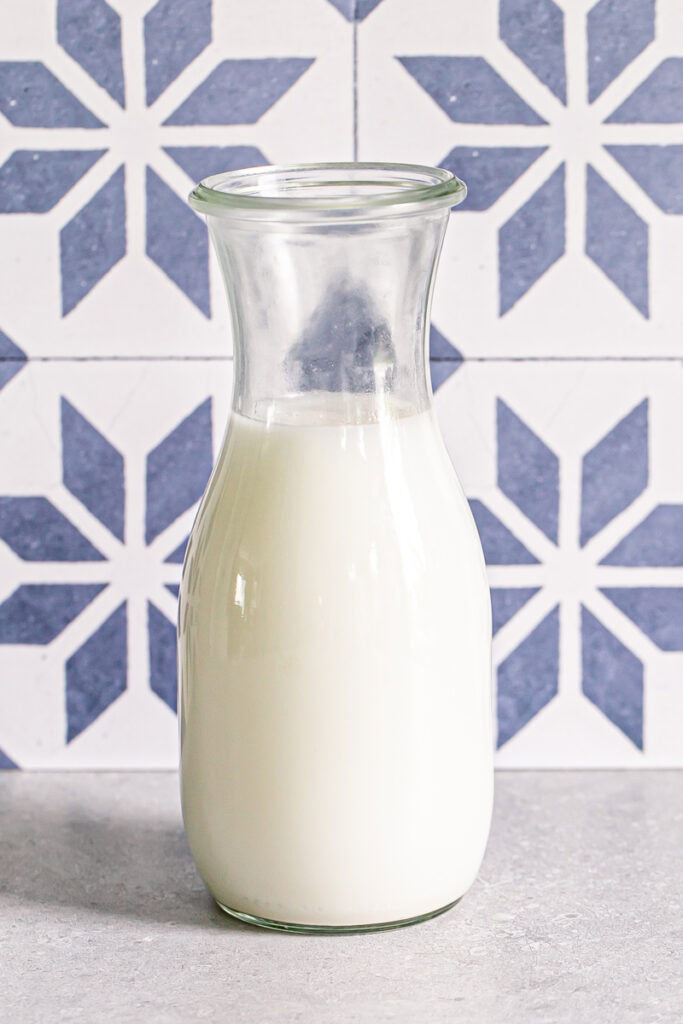 a small jug of rice milk