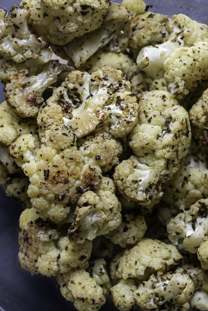 roasted cauliflower florets.